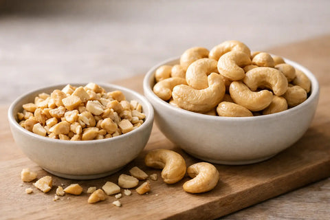 Ist Cashewbruch genauso hochwertig wie ganze Cashews?